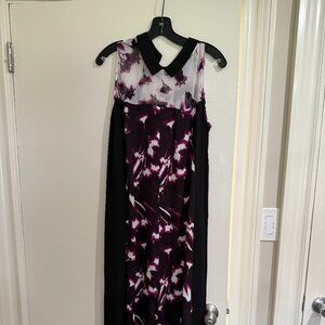 BCBG Purple/Black Cocktail Dress